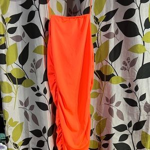 Orange body dress